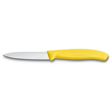nóż do jarzyn, ostrze gładkie 8 cm, żółty victorinox dd72c0aa41d67a20875666394b935faf