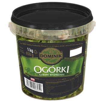 Ogórki kiszone wyśmienite 1 kg dominik 05dff14d38a49ee65da23a63c0719784
