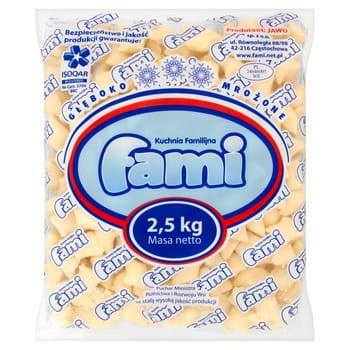 fami kopytka ziemniaczane 2,5 kg 42321d2aa2164a95230362142b505e61
