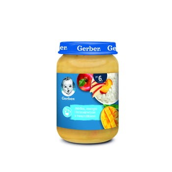 Gerber jabłka, mango i brzoskwinie z twarożkiem po 6. miesiącu 190 g 705e2dd243decbaf504ceae9773ac091