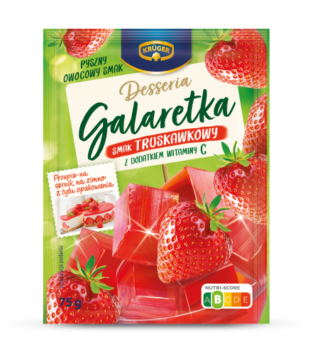 kruger desseria galaretka smak truskawkowy 75g