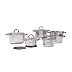 komplet garnków ze stali nierdzewnej 13 elementów berry ambition