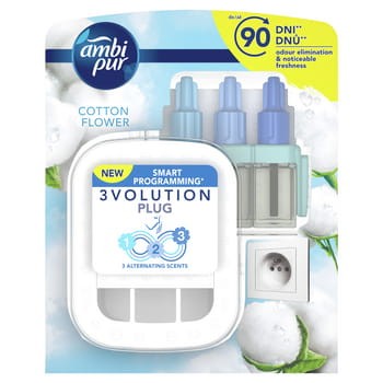 ambi pur 3volution cotton elektryczny odświeżacz powietrza, zestaw startowy, 20 ml cef0e2e4ca7ea0e8571bac71790507b5