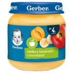 gerber deserek jabłka z bananami i morelami po 4 miesiącu 125 g
