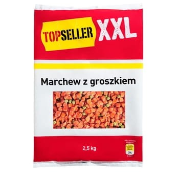 topseller xxl marchew z groszkiem 2,5 kg 91ae11ea29b93c2ed44a4e8a5c6693ff