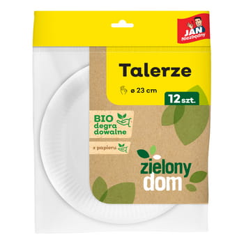 jan niezbędny zielony dom talerze z papieru 12 szt. 11af0f6549bfdbc5872b0141976fbac5