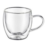 zestaw 2 szklanek termicznych z uchwytem 100 ml mia