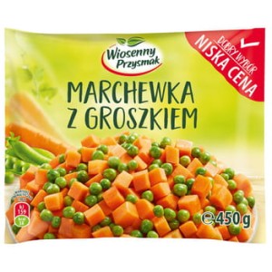 Wiosenny przysmak marchewka z groszkiem 450 g