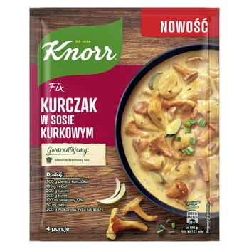 Knorr fix kurczak w sosie kurkowym 43 g 14cae9414ae70a1c1cccae2a37e134ca