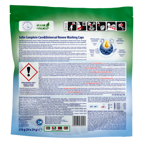 sofin kapsułki do prania tkanin jasnych i białych 24szt.