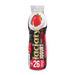 Jogurt łaciaty pitny truskawka protein plus butelka pet 360 g sm mlekpol