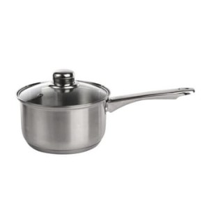 Rondel nierdzewny 1,9 l. 16cm z pokrywą szklaną fabio altom design