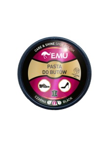 emu pasta do butów w puszce (care and/& shine shoe polish) - czarna 50 ml