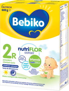 bebiko 2r nutriflor expert mleko następne z kleikiem ryżowym dla niemowląt powyżej 6. miesiąca życia 600 g