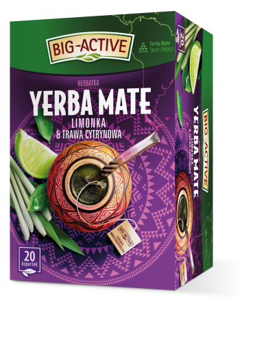 Big-active herbatka yerba mate limonka i trawa cytrynowa (20 torebek x 1,5 g) 30 g big-active herbatka yerba mate limonka i trawa cytrynowa (20 torebek x 1,5g) 30g