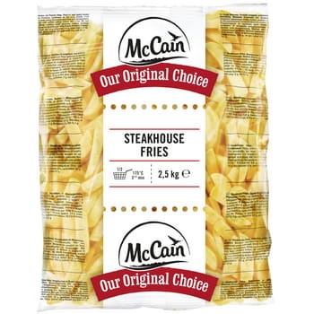 Mccain steakhouse frites - frytka stekowa 2,5 kg 7778b7fc50ca652602b450d810f733b1