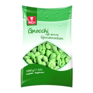 Koch gnocchi ziemniaczane ze szpinakiem, produkt głęboko mrożony, 1 kg