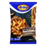 Aviko chrupiące frytki ze skórką o domowym wyglądzie-super crunch pure & rustic 2,5 kg
