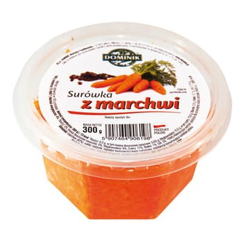 Surówka z marchwi polska 300 g dominik c16943a070f39a313975e05faad503ab