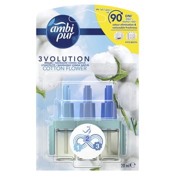 Ambi pur z wkładem do elektrycznego odświeżacza powietrza ambi pur cotton, 20 ml 22dbdeef8200a6008a9b3c52bb80e3fd