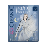 cleanic pure cotton podpaski na noc 8 szt.