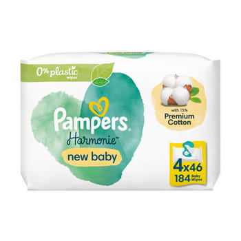 pampers harmonie new baby 184 szt. (4x46 szt.) 189d14580237c6865330e44c3d947bd4