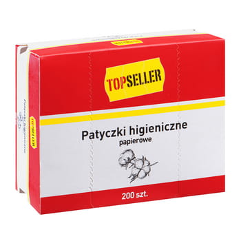 topseller patyczki higieniczne papierowe 200 szt. 3cafd697eb537fadd5433d0bcbff5fbb
