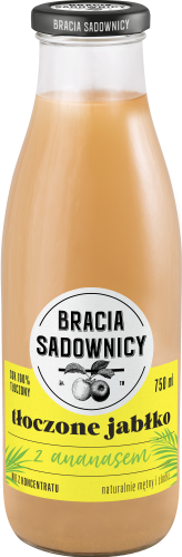 bracia sadownicy sok tłoczony 750 ml jabłko z ananasem bracia sadownicy sok tłoczony 750 ml jabłko z ananasem