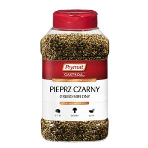 Pieprz czarny grubo mielony 320 g prymat gastroline