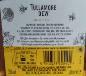 'Tullamore Dew Honey 35% 700 ml