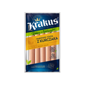 Parówki 100% z kurczaka 185 g krakus