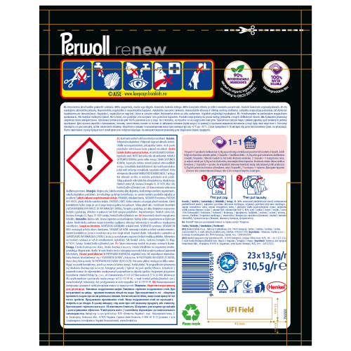 perwoll renew caps black 310,5 g 23 sztuki