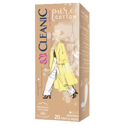 cleanic pure cotton wkładki higieniczne dla kobiet 20 szt. cleanic pure cotton wkładki higieniczne dla kobiet 20 szt.