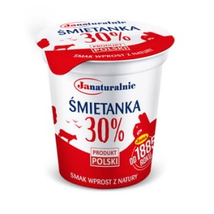 jana śmietanka kremowa 30% 200 ml