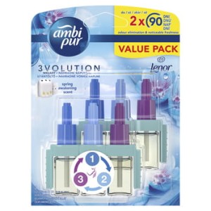 ambi pur 3volution wkład do elektrycznego odświeżacza powietrza spring awakening, 2x20 ml