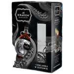 'Kraken Black Spiced Zestaw Rum 40% 700 ml + szklanka