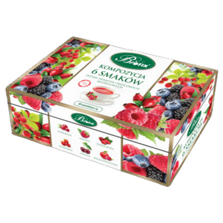 bifix kompozycja 6 smaków herbat owocowych ekspresowych 60x2g bifix kompozycja 6 smaków herbat owocowych ekspresowych 60x2g