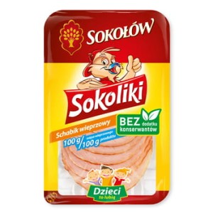 schabik wieprzowy plastry 100 g sokoliki