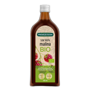 Premium rosa bio malina 100% 500 ml