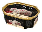 Lody Grycan Śmietankowe z czekoladą i sosem wiśniowym 900 ml.