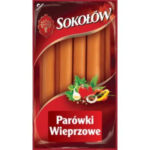 parówki wieprzowe 700 g sokołów