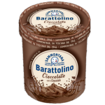 Sammontana Barattolino Cioccolato Lody czekoladowe w polewie kakaowej z płatkami czekoladowymi 500 g/800 ml