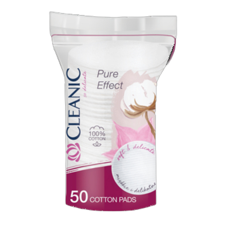 płatki kosmetyczne cleanic pure effect, 50 szt. płatki kosmetyczne cleanic pure effect, 50 szt.