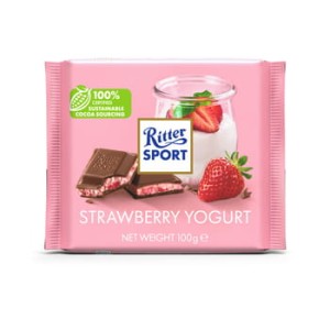 Ritter sport mleczna jogurt truskawka 100 g
