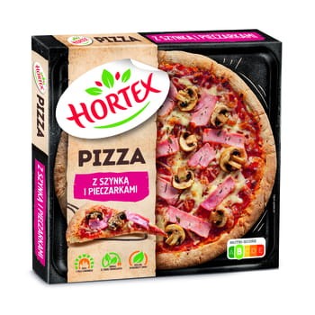 Hortex pizza z szynką i pieczarkami 345 g b1934f2f6b076ba545a09ed5914514a8