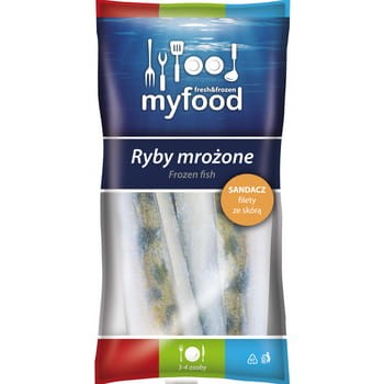 myfood sandacz (sander lucioperca) filety ze skórą, produkt głęboko mrożony, rozmiar: 120- 170 g, glazura: 10%, 450/500 g d01e0c23ff085d5a66937e76bf36c2f1