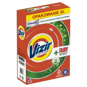 Vizir platinum proszek do prania + fairy effect, 50 prań 2.75 kg 5f237590e43439f015888a8744ef1059