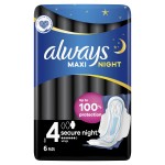 always maxi secure night, podpaski rozmiar 4, 6 szt