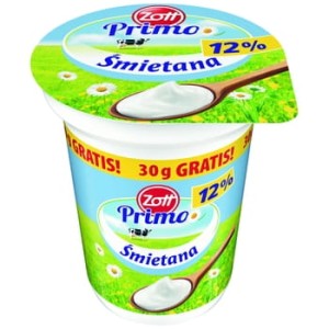 zott primo śmietana 12% 360 g (330 g + 30 g)
