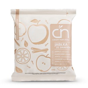 Suszone jabłka ze smakiem pomarańczowo korzenne 18 g crispy natural